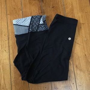Lululemon cropped wunder under leggings